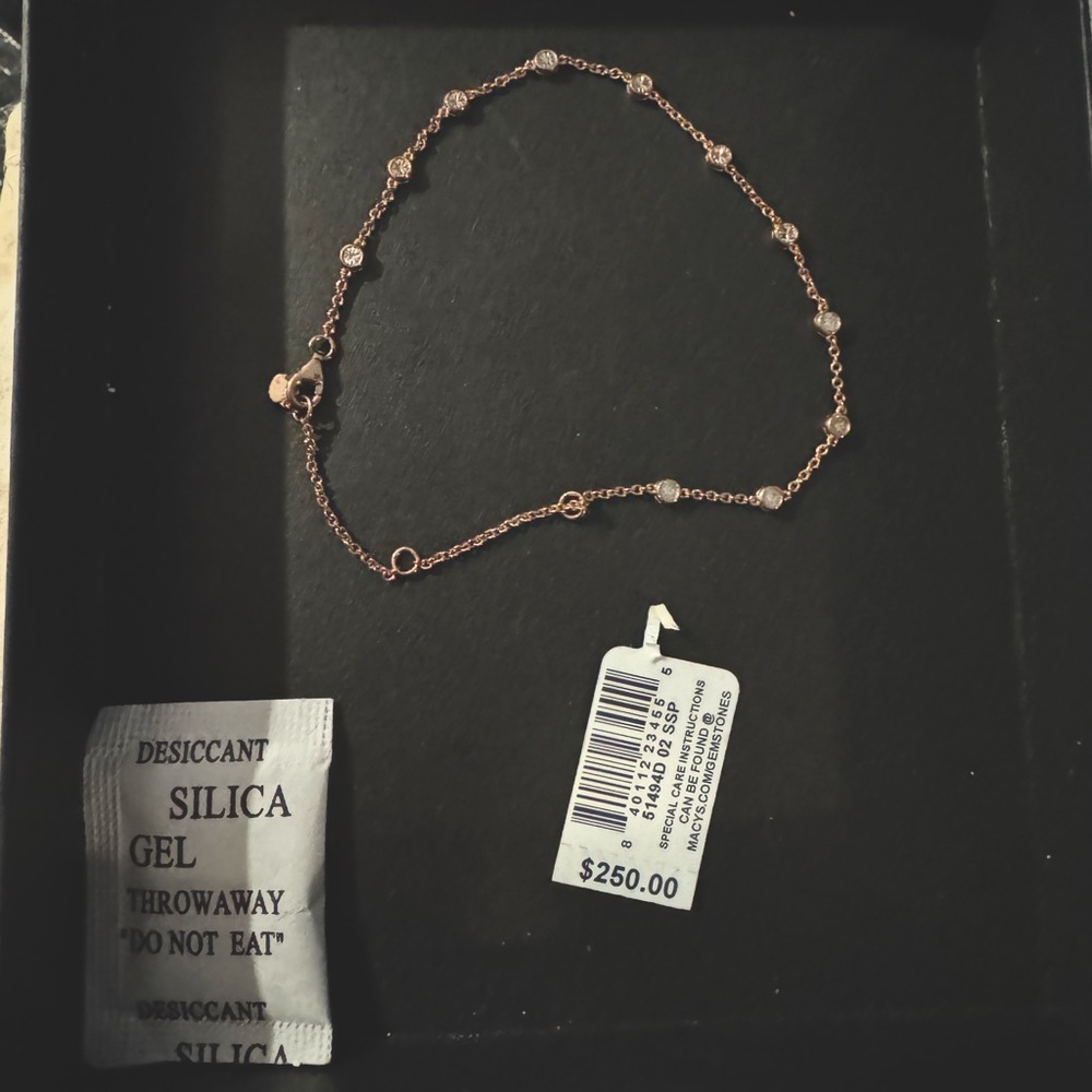 Rose gold diamond bracelet